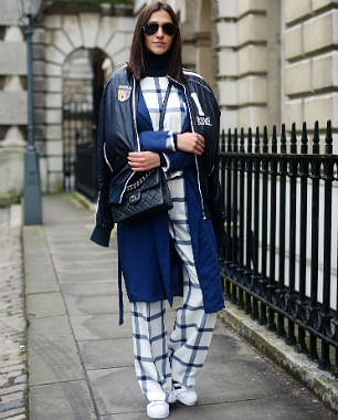 london fashion week street style BLUE 1